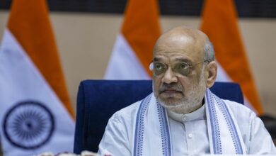 Photo of Union Home Minister Amit Shah greets National Security Guard personnel on NSG Raising Day