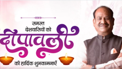 Photo of Lok Sabha Speaker Om Birla Extends Diwali Greetings, Emphasises Unity and Hope