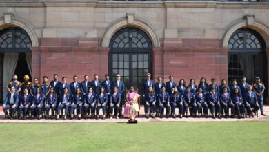 Photo of Team India Women Meet President Droupadi Murmu After Historic World Cup Win
