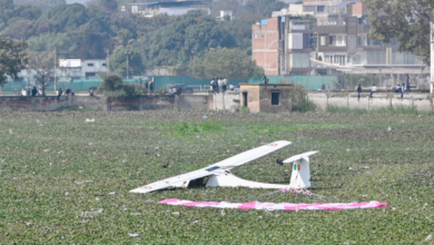 Photo of IAF’s microlite aircraft force-lands near Prayagraj, pilots safe