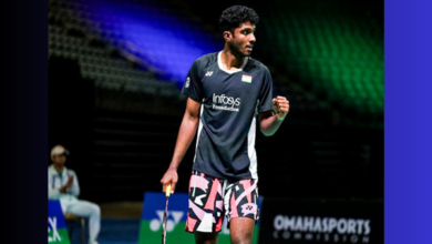 Photo of Ayush Shetty Stuns World No. 7 Li Shi Feng at Badminton Asia Championships
