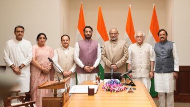 Photo of Vice President C P Radhakrishnan administers oath to Rajya Sabha member Parth Ajit Pawar