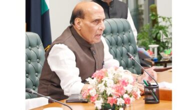 Photo of Defence Minister Rajnath Singh Chairs IGoM Meeting On West Asia