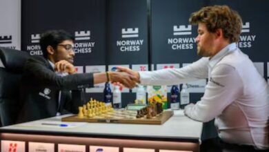 Photo of R Praggnanandhaa Defeats Magnus Carlsen In Round Three Of Norway Chess