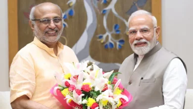 Photo of Vice President C P Radhakrishnan Congratulates PM Modi On Historic Milestone