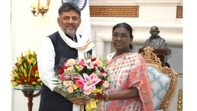 Photo of Karnataka CM D K Shivakumar Meets President Droupadi Murmu