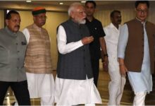Photo of PM Modi Attends NDA Parliamentary Party’s Mangal Milan Meeting