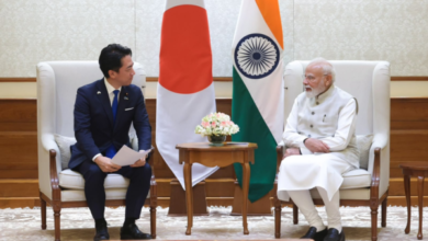 Photo of Japan Defence Minister Shinjiro Koizumi Calls On Prime Minister Modi