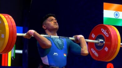 Photo of Maharajan Arumugapandian Clinches Silver Medal At Asian Junior Weightlifting Championships