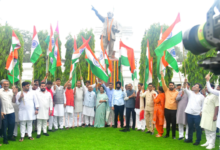 Photo of CM Rekha Gupta, MLAs Participate In Tiranga Yatra At Assembly Premises