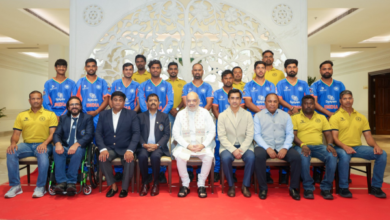 Photo of HM Amit Shah Meets Divyang Men’s Cricket Team Of India
