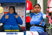 Photo of Suvarna Raj Clinches Gold, Swati Chaudhary Wins Silver For India