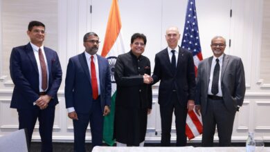 Photo of Union Minister Piyush Goyal Meets Chair Of Board & CEO Of ADM Juan Ricardo Luciano In Chicago