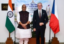 Photo of Defence Minister Rajnath Singh Meets Czech Republic Deputy PM, Karel Havlicek